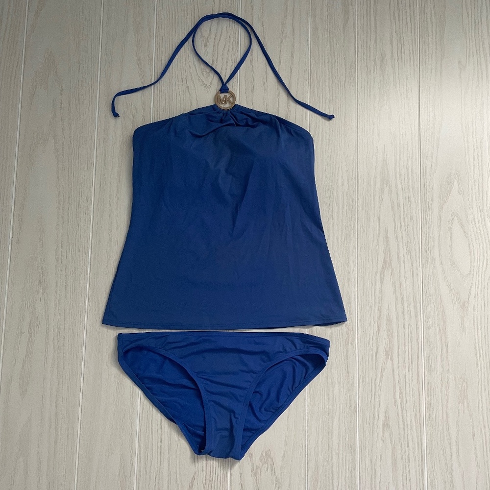 Micheal Kors halter tie tankini size Medium